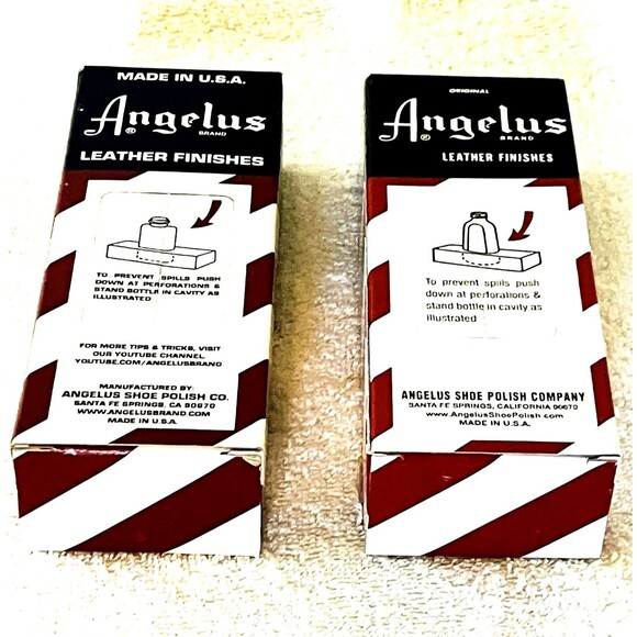 Angelus Leather Dye 2 NEW Purple + Yellow 3 Ounce Applicators Shoe Craft Purse - Picture 8 of 9